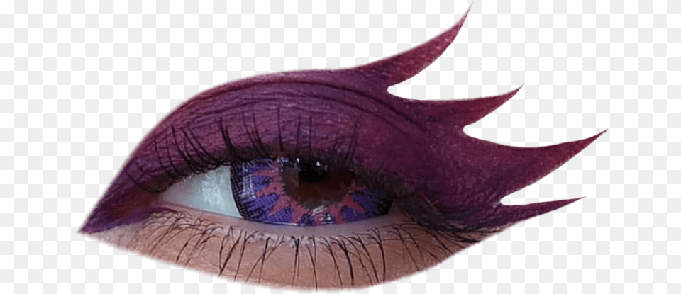 Eye Eyes Purple Spikes Aesthetic Makeup Eye Liner, Animal, Fish, Sea Life, Shark Png