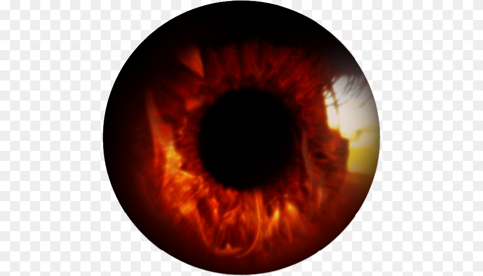 Eye Fire Red Eye Transparent, Pattern, Sphere, Accessories, Fractal Free Png Download