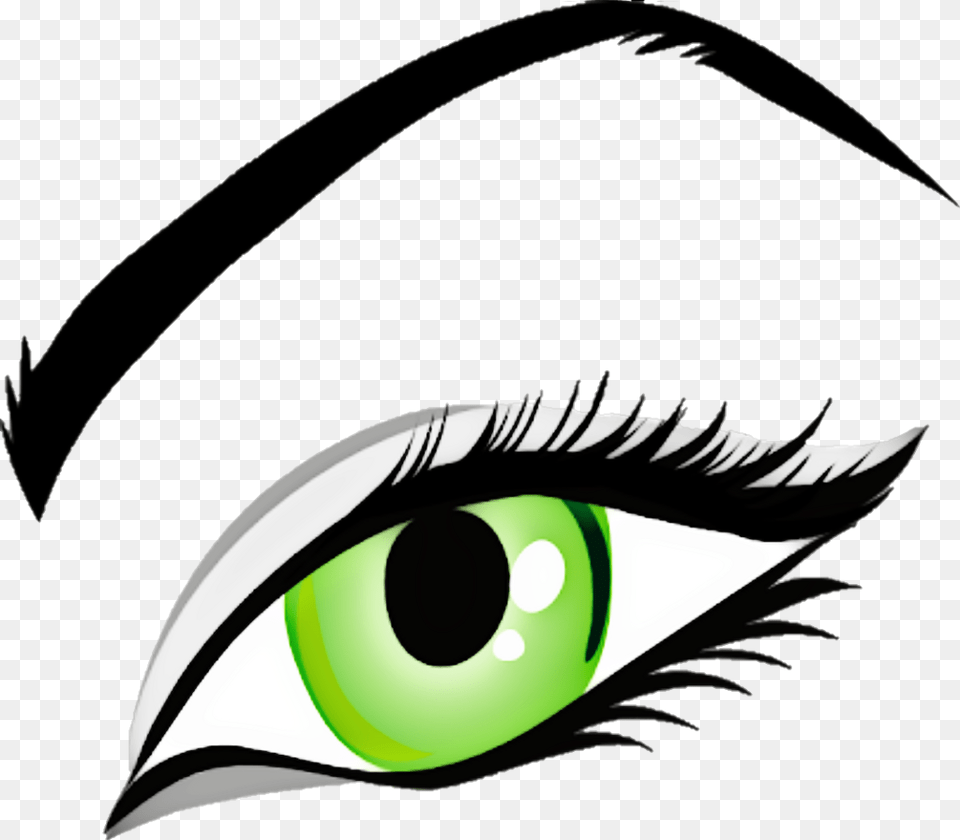 Eye Freetoedit Sticker Green Eyebrow Colors Body Eye Clip Art, Graphics Free Png Download