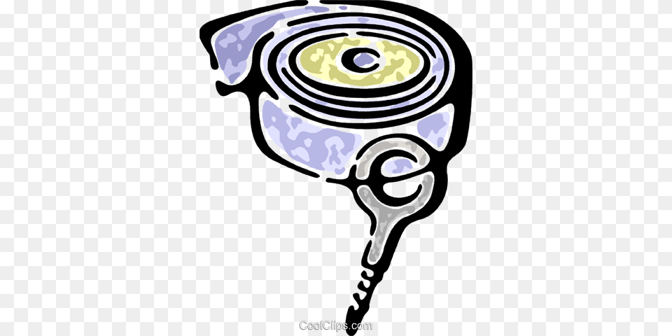 Eye Hook Royalty Vector Clip Art Illustration, Spiral, Electronics Png Image
