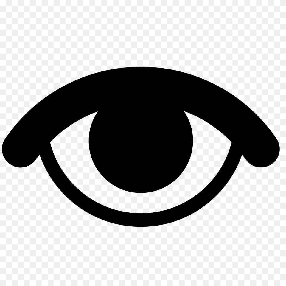 Eye Icon, Gray Png