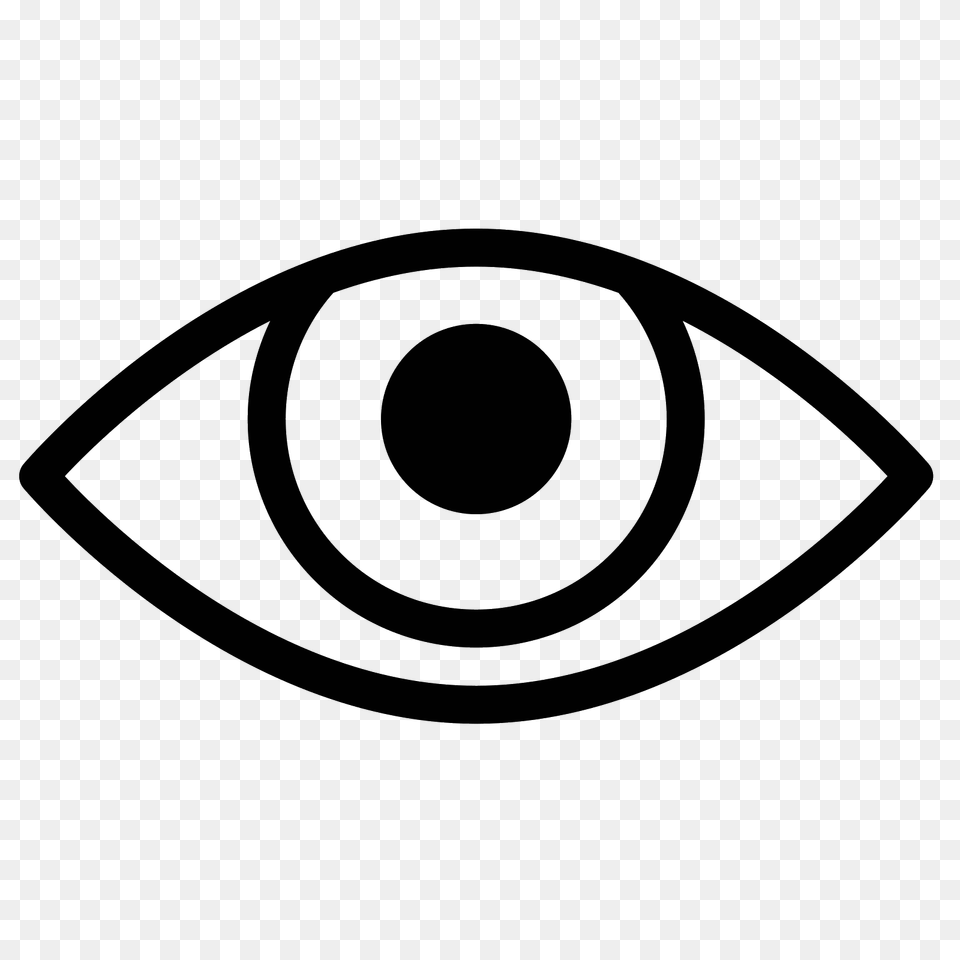 Eye Icon, Gray Free Png Download