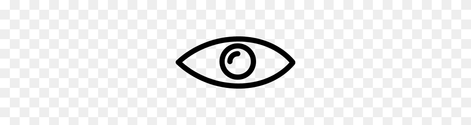 Eye Icon Line Iconset Iconsmind, Gray Free Png Download