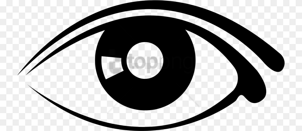 Eye With Transparent Background Eye Clipart Black And White, Stencil, Ammunition, Grenade, Weapon Png Image