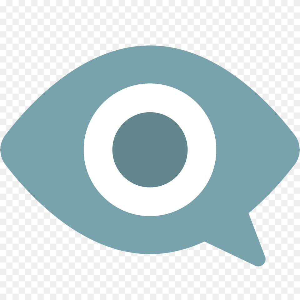 Eye In Speech Bubble Emoji Clipart, Disk Free Png