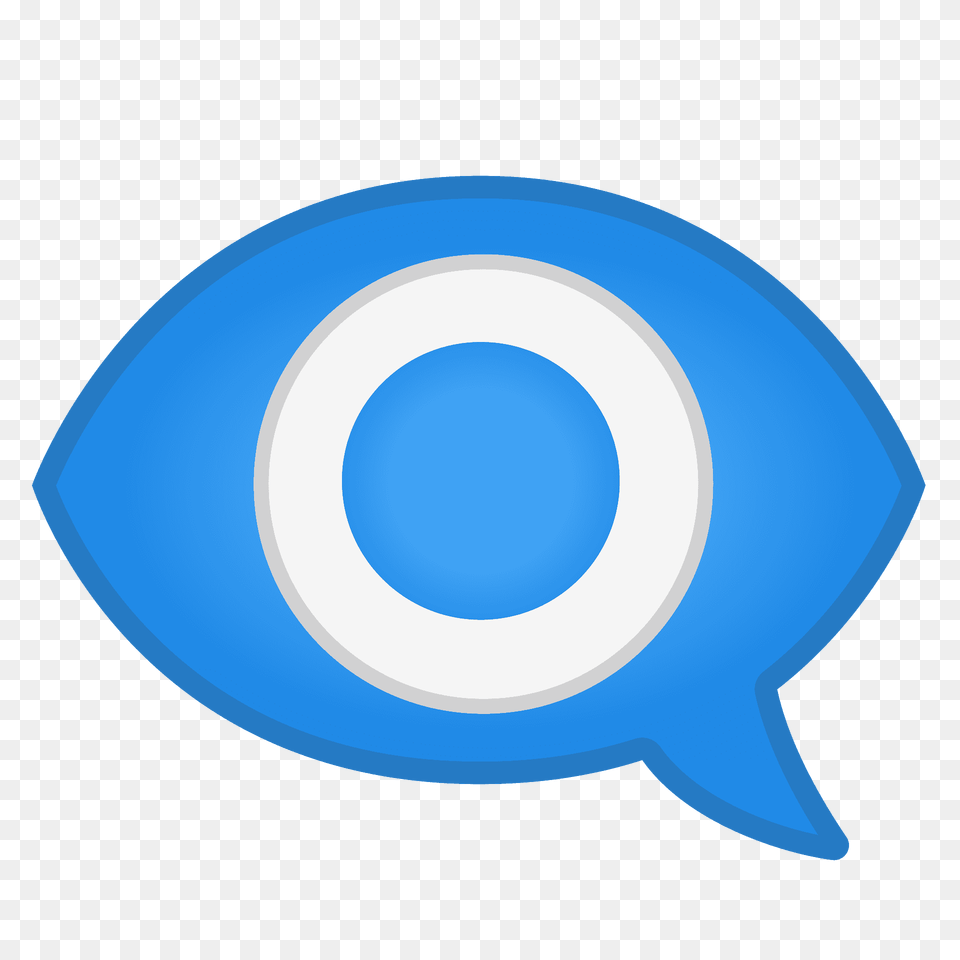 Eye In Speech Bubble Emoji Clipart, Disk, Animal, Sea Life Free Transparent Png