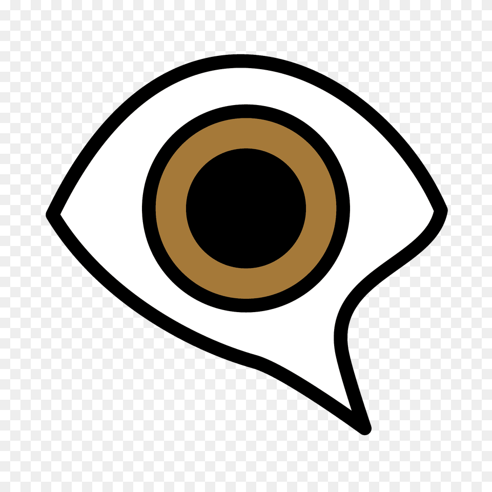 Eye In Speech Bubble Emoji Clipart, Animal, Beak, Bird Png