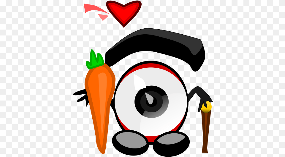 Eye Loved Carrot Svg Clip Art, Food, Plant, Produce, Vegetable Free Png