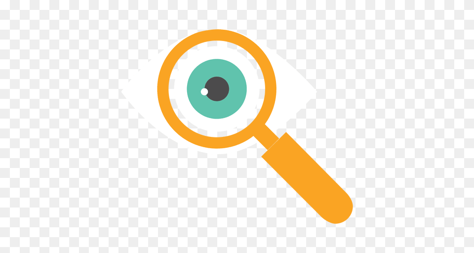Eye Magnifying Glass Icon, Disk Png