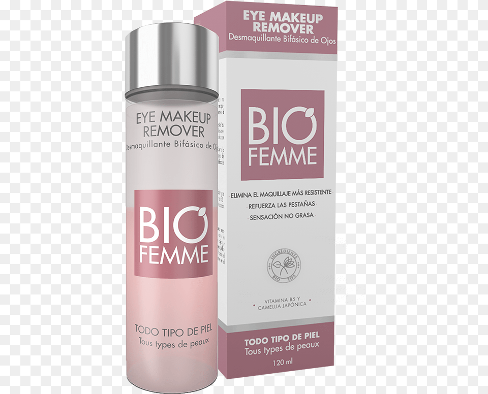 Eye Makeup Remover Biofemme, Bottle, Lotion, Cosmetics, Can Png Image