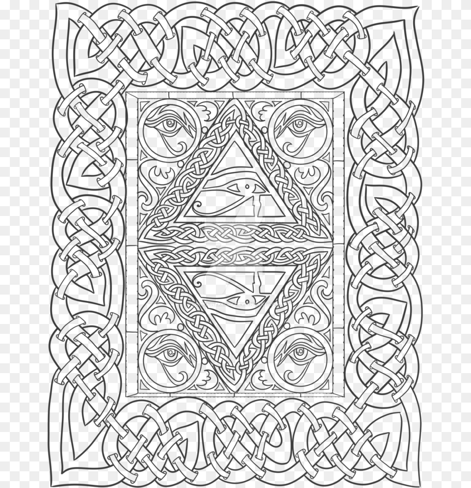 Eye Of Horus Adult Coloring, Accessories, Text Png Image