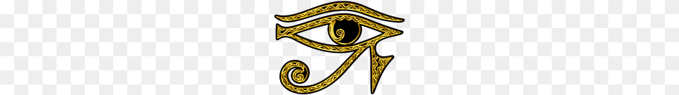 Eye Of Horus Reverse Moon Eye Of Thot I, Pattern, Gold, Treasure, Accessories Png