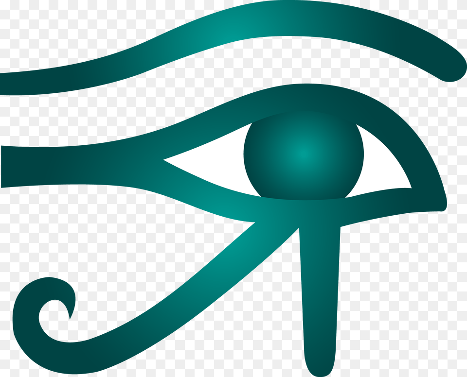 Eye Of Horus Teal Clip Art, Bow, Weapon Free Png