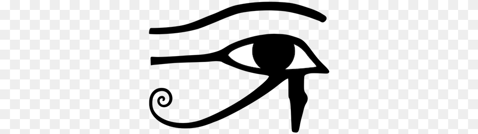Eye Of Horus Transparent, Silhouette, Logo, Astronomy, Moon Free Png Download