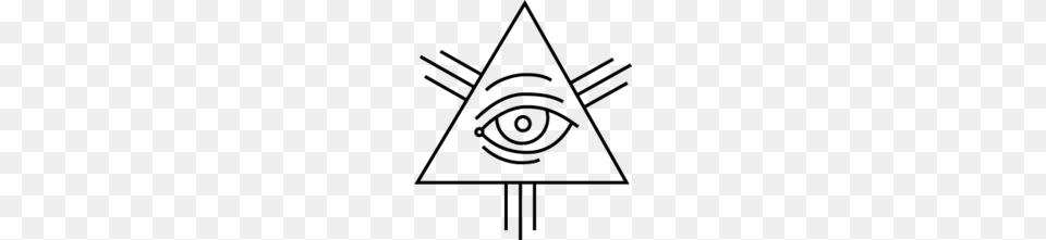 Eye Of Providence, Gray Png Image