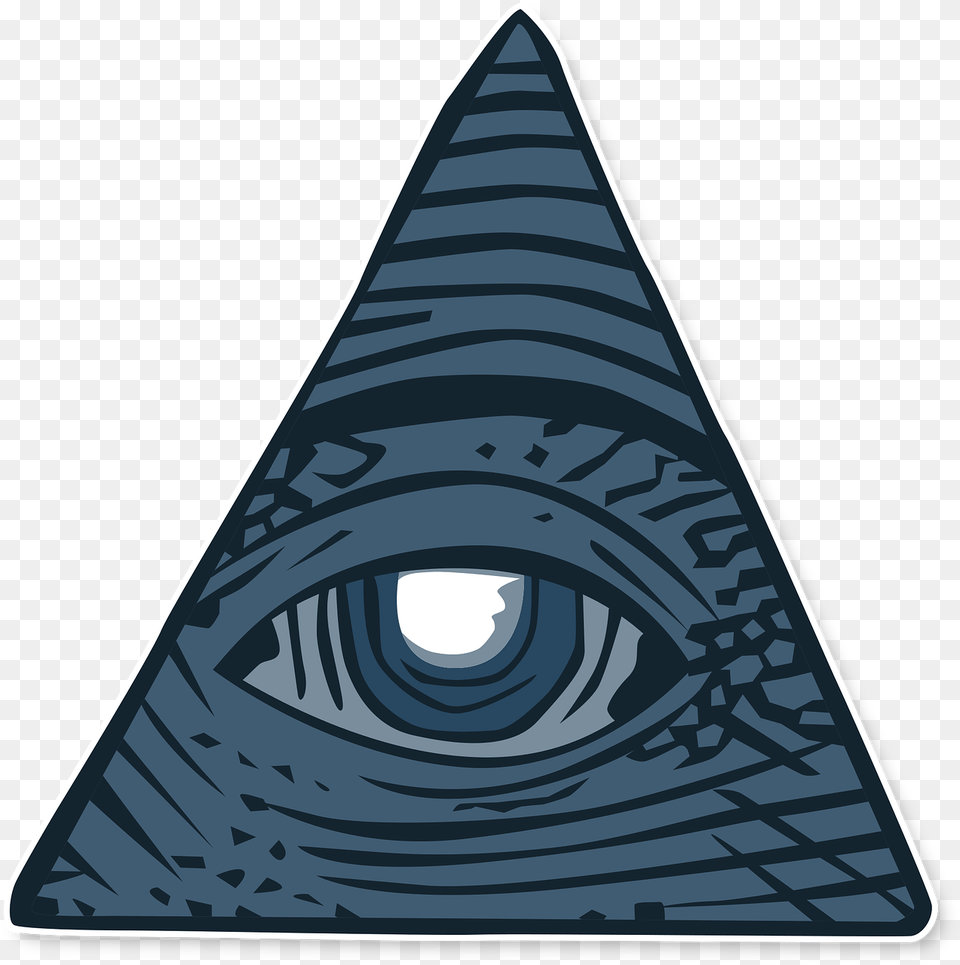 Eye Of Providence Illuminati Shadow Government Color Pyramid Illuminati, Triangle, Rocket, Weapon Free Png