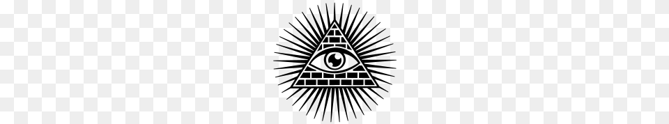 Eye Of Providence Pyramid All Seeing Eye God Mens T Shirt, Gray Free Transparent Png