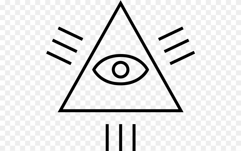 Eye Of Providence Rubber Stamp, Gray Png Image