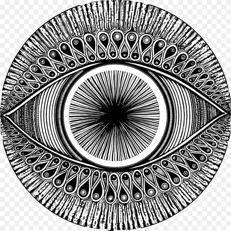 Eye Psy Trance Allseeingeye Optical Freetoedit Remo Bass Drum Head 22 Custom Graphic, Art, Doodle, Drawing, Accessories Png