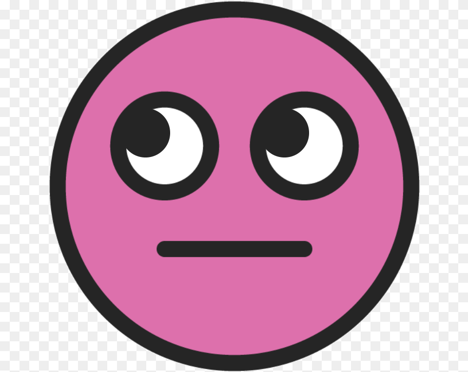 Eye Roll Animated Emoji, Disk, Symbol, Purple Free Png