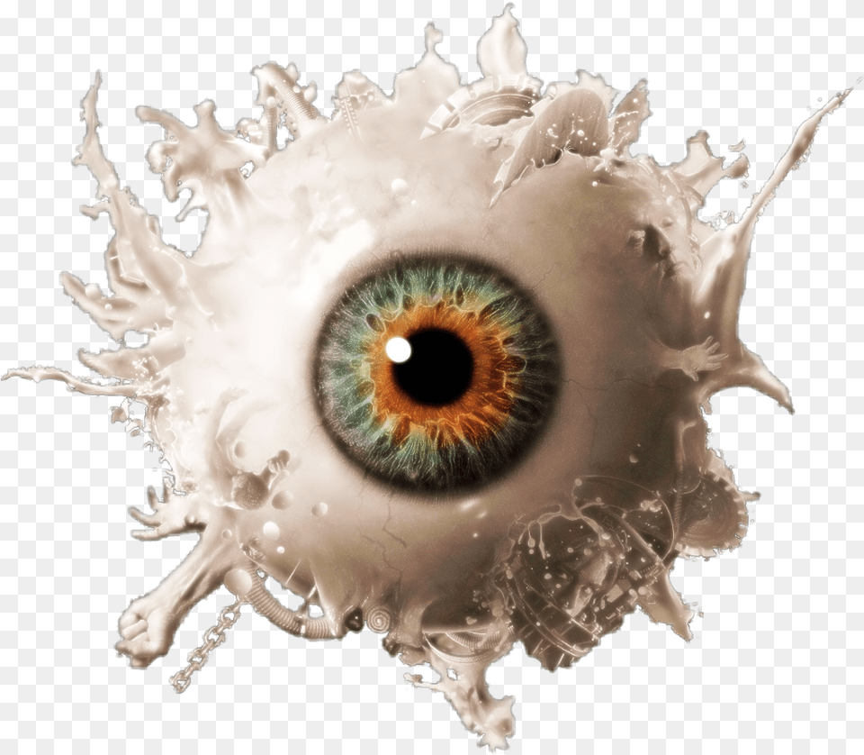 Eye Splash Surreal Saw 3d Eye, Accessories, Ornament, Person, Animal Free Png Download