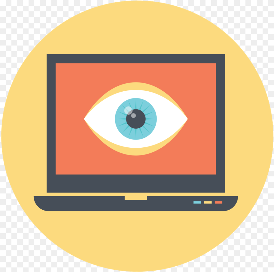 Eye Surveillance Circle, Computer, Pc, Electronics, Laptop Png