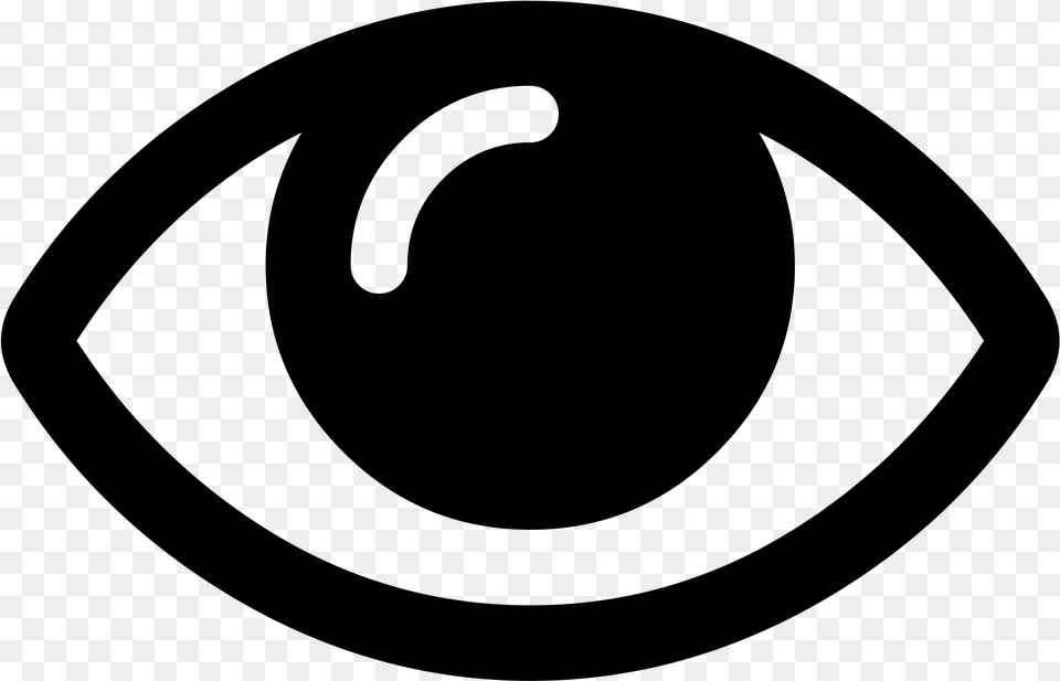 Eye Svg Black And White Library Simbolo De Potencia, Gray Png Image