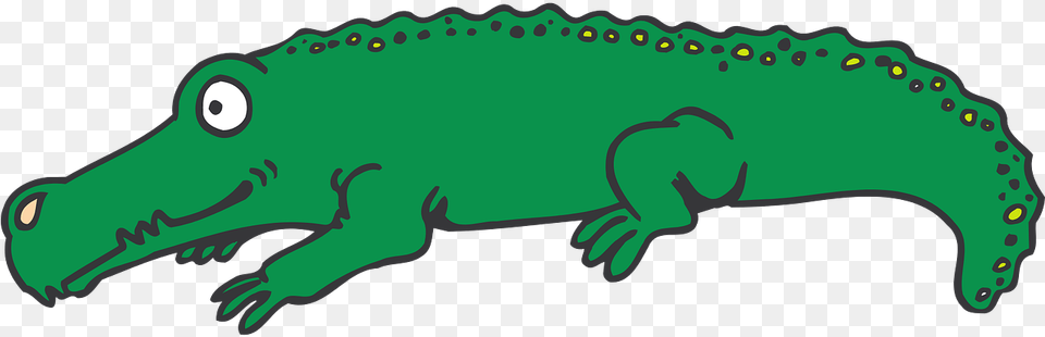 Eye View Cartoon Round Side Smile Alligator Crocodile Cartoon Side View, Animal, Reptile, Fish, Sea Life Png Image