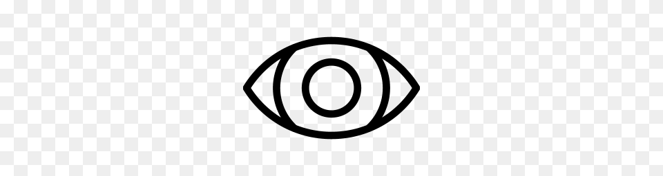 Eye Visible Icon Line Iconset Iconsmind, Gray Png