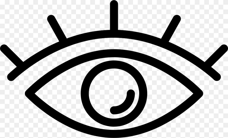 Eye With Lashes Clipart Stock Eye Icon Svg, Appliance, Ceiling Fan, Device, Electrical Device Free Png Download