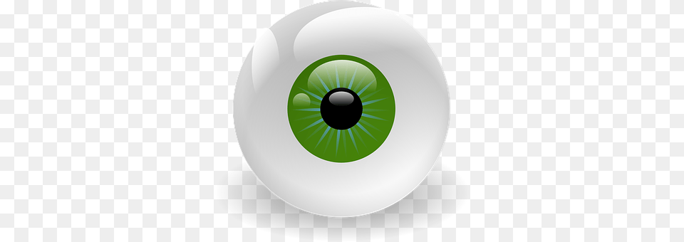 Eyeball Sphere, Green, Disk Free Png