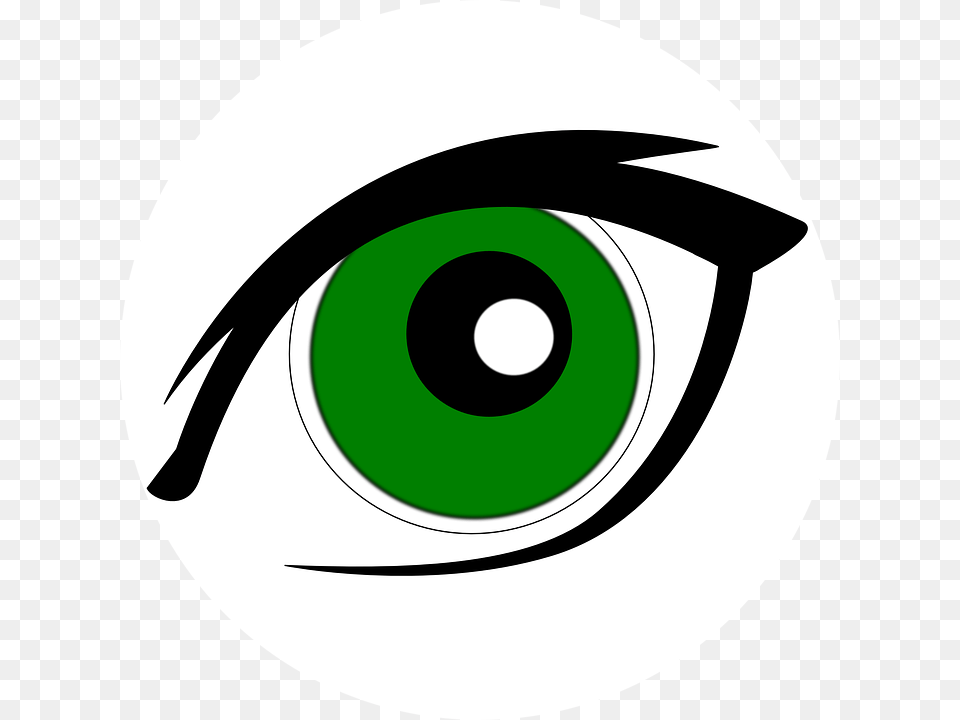 Eyeball Clipart Green Eye, Disk Free Transparent Png