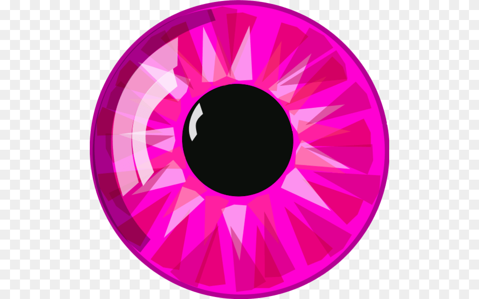 Eyeball Clipart Pink Blue Eye Clipart, Purple, Disk, Accessories, Food Free Png Download
