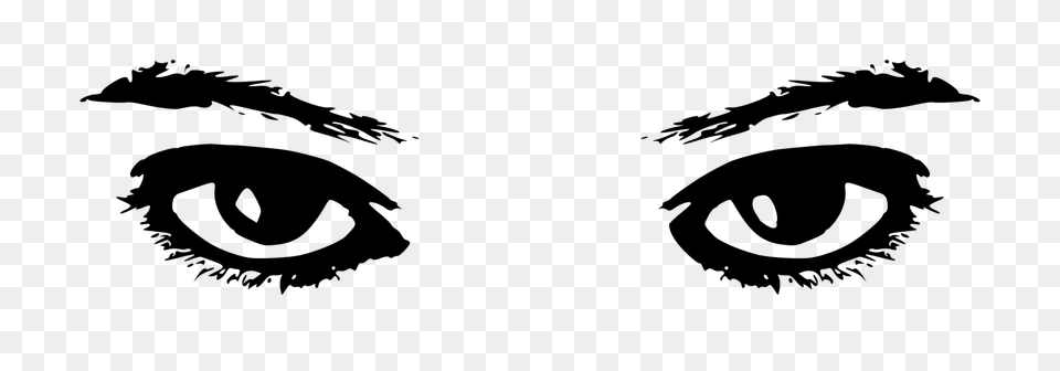 Eyebrow Black Eye Human Eye Color, Gray Png Image