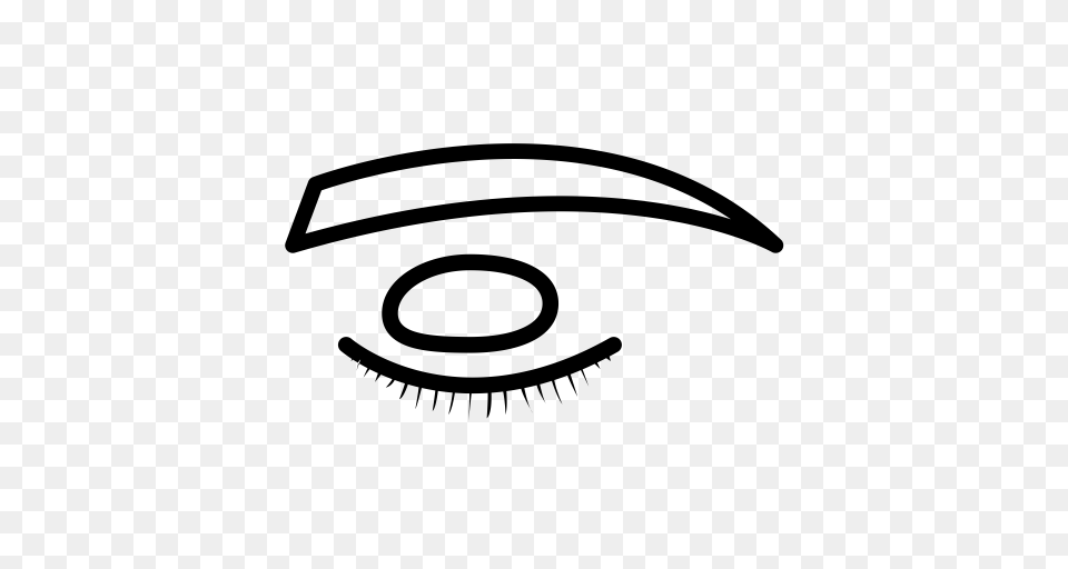 Eyebrow Lashes Eye Lashes Eyelashes Icon With And Vector, Gray Free Png Download
