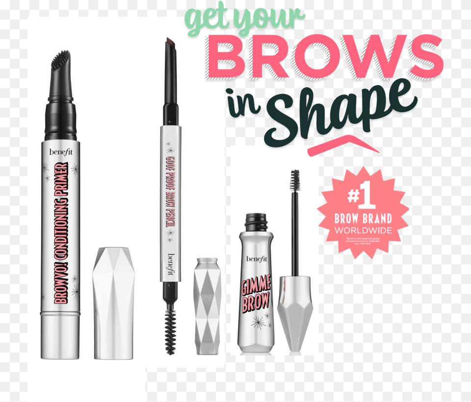 Eyebrows Benefit Cosmetics Explore With Natural Brow Styling, Lipstick, Pen Free Transparent Png