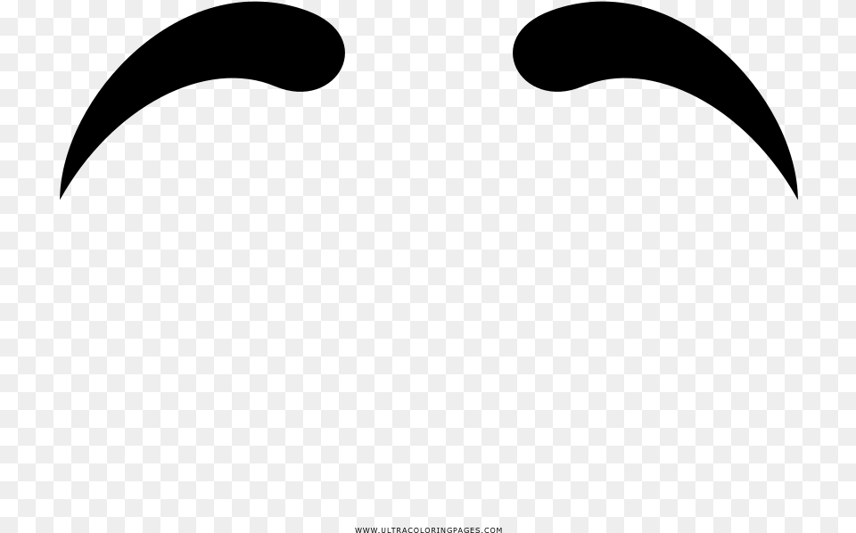 Eyebrows Coloring Page, Gray Free Png Download