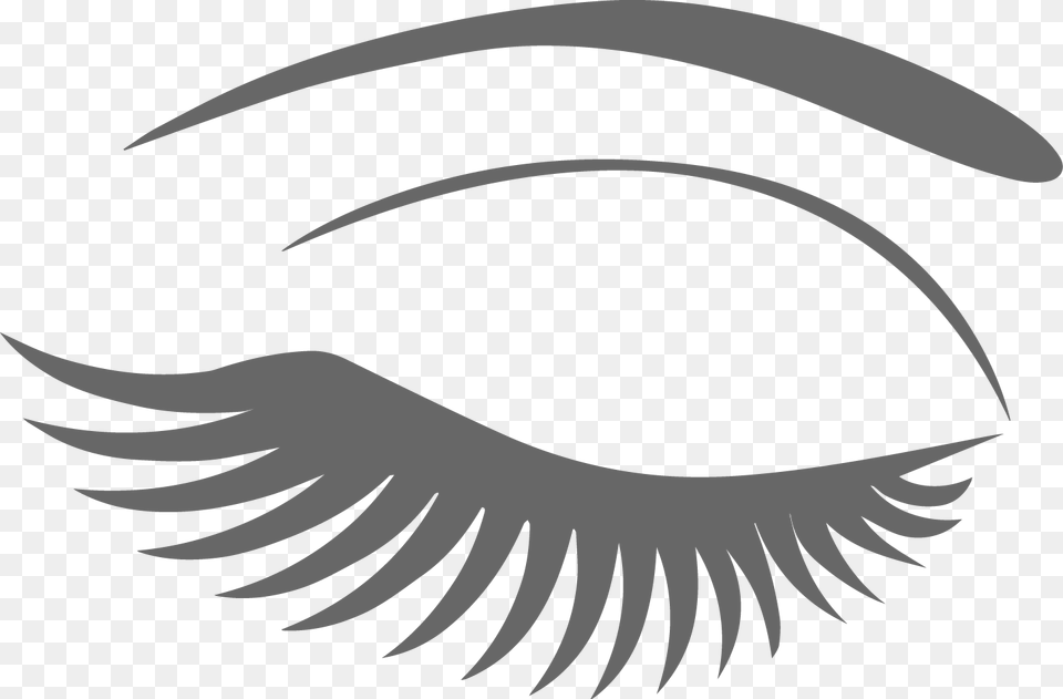 Eyebrows Drawing Eyeball Eyelashes Clipart, Emblem, Symbol, Blade, Dagger Free Png Download