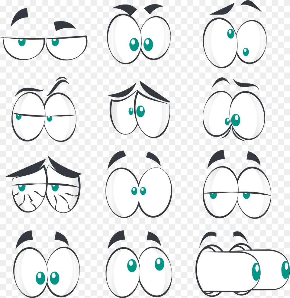 Eyebrows Eye Comics Vector Facial Expression Cartoon T46s Yealink, Accessories, Face, Glasses, Head Free Png Download