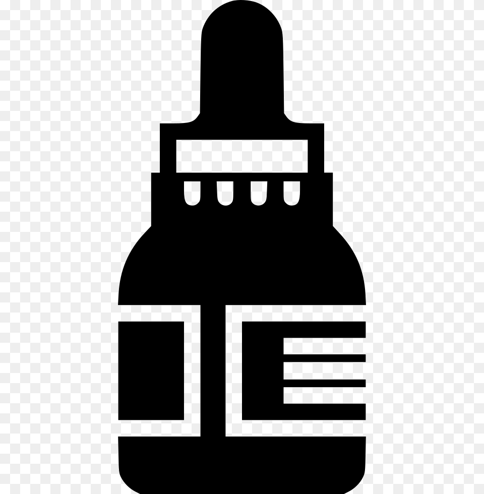 Eyedrops Eyedrop Black White, Bottle, Stencil, Ink Bottle Free Transparent Png