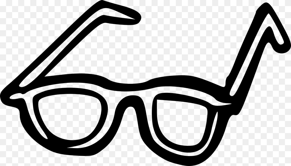 Eyeglasses Cartoons Black Glass Intelligent Geek Sunglasses Clip Art, Gray Free Transparent Png