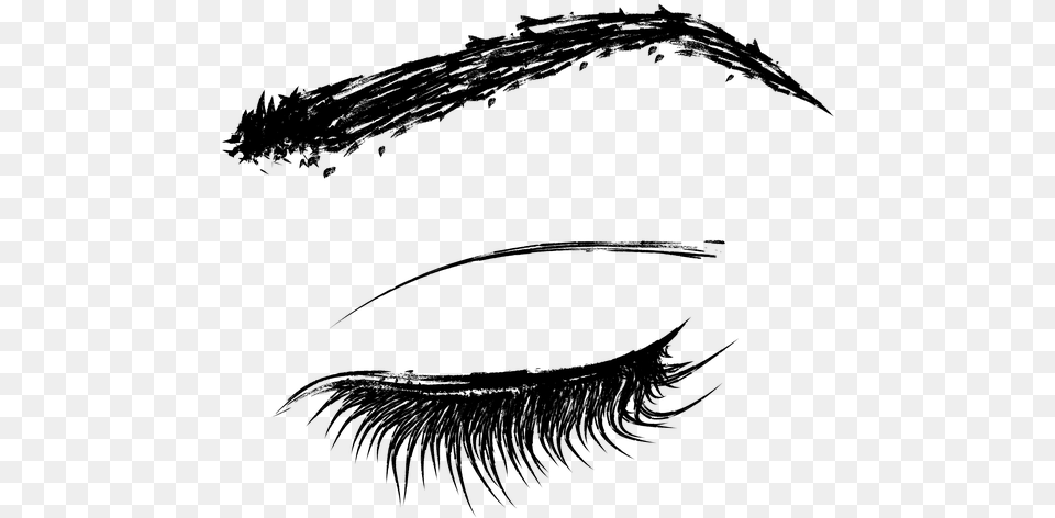 Eyelash Extensions, Gray Free Png