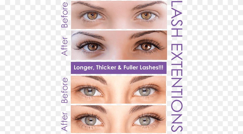 Eyelash Extensions Lash Extensions Natural Look, Contact Lens, Adult, Female, Person Free Png Download