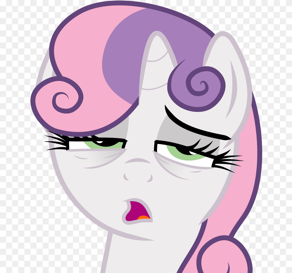Eyelashes Eyeshadow Makeup Open Mouth Safe Simple Sweetie Belle Tired, Art, Drawing, Person, Face Free Transparent Png