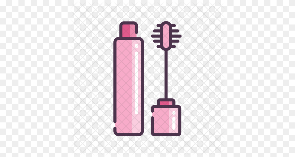 Eyeliner Icon Of Colored Outline Style Lip Gloss, Brush, Device, Tool, Cosmetics Png