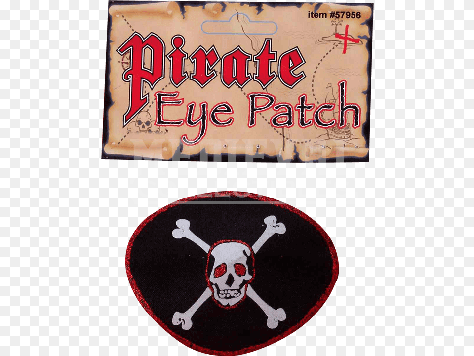 Eyepatch Piracy Logo Font Eyepatch, Person, Pirate, Advertisement, Poster Free Transparent Png