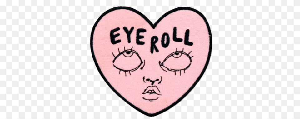 Eyeroll Eye Heart Eyes Look Doodle Eyerolling, Baby, Person, Sticker, Face Free Transparent Png