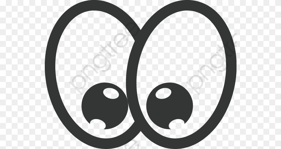 Eyes Black And White Clipart Vector Happy Cartoon Eyes, Accessories, Earring, Jewelry, Stencil Png