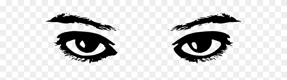 Eyes Black And White Eye Clip Art Black And White Free Clipart, Gray Png Image