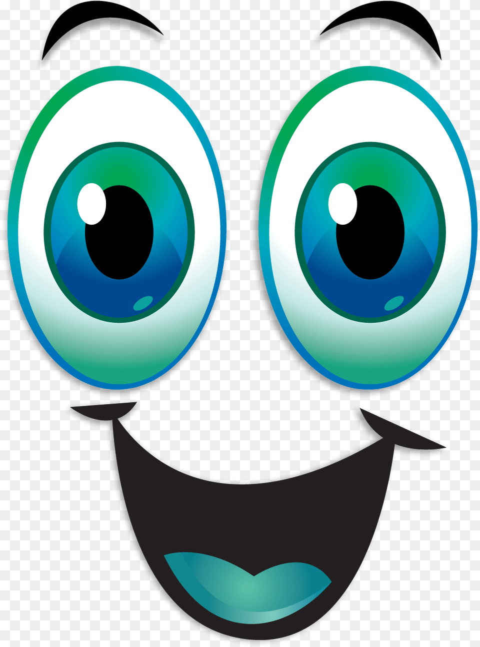 Eyes Clip Art Smiley Happy Eye Cartoon Clipart, Astronomy, Graphics, Moon, Nature Png Image